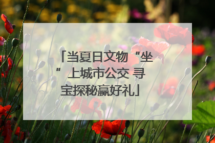 当夏日文物“坐”上城市公交 寻宝探秘赢好礼