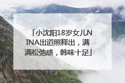 小沈阳18岁女儿NINA出道照释出，满满松弛感，韩味十足