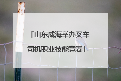 山东威海举办叉车司机职业技能竞赛
