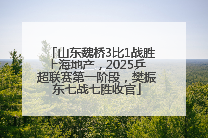 山东魏桥3比1战胜上海地产，2025乒超联赛第一阶段，樊振东七战七胜收官