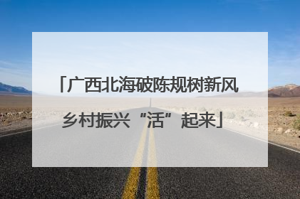 广西北海破陈规树新风 乡村振兴“活”起来