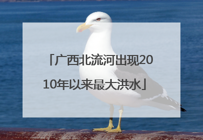 广西北流河出现2010年以来最大洪水