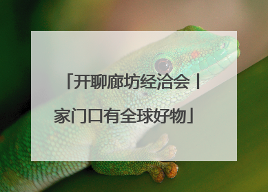 开聊廊坊经洽会丨家门口有全球好物
