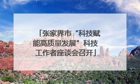 张家界市“科技赋能高质量发展”科技工作者座谈会召开