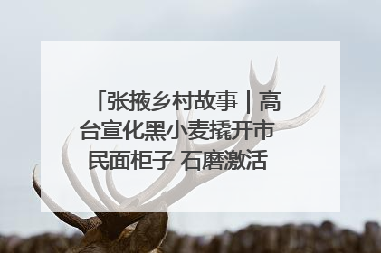 张掖乡村故事｜高台宣化黑小麦撬开市民面柜子 石磨激活村集体钱匣子