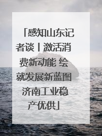 感知山东记者谈丨激活消费新动能 绘就发展新蓝图 济南工业稳产优供