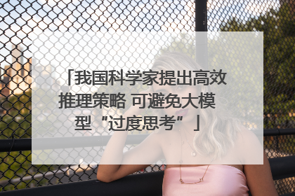 我国科学家提出高效推理策略 可避免大模型“过度思考”
