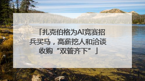 扎克伯格为AI竞赛招兵买马，高薪挖人和洽谈收购“双管齐下”