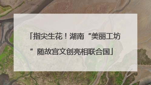 指尖生花！湖南“美丽工坊”随故宫文创亮相联合国