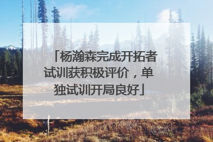 杨瀚森完成开拓者试训获积极评价，单独试训开局良好