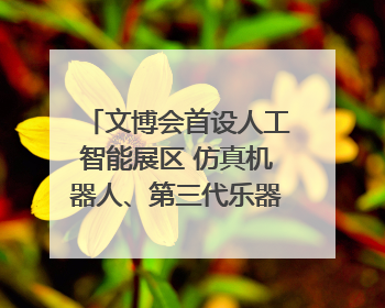 文博会首设人工智能展区 仿真机器人、第三代乐器成为人气王｜文博向“新”