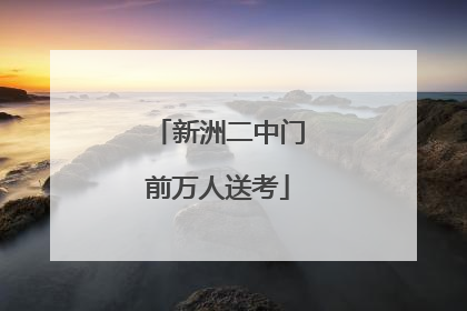 新洲二中门前万人送考