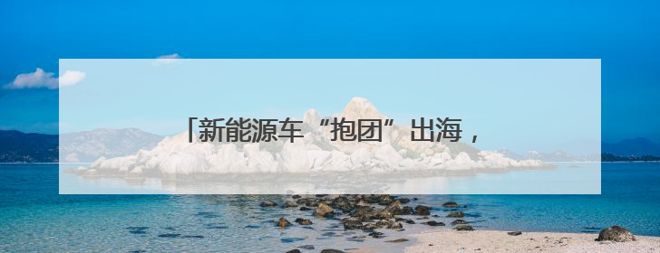 新能源车“抱团”出海，长三角打造世界级IP