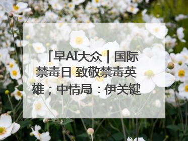 早AI大众｜国际禁毒日 致敬禁毒英雄；中情局：伊关键核设施被摧毁