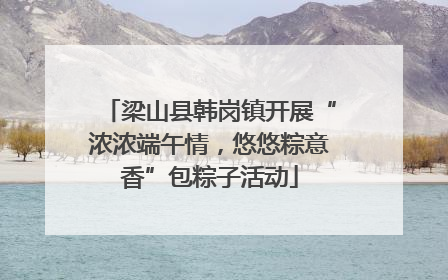 梁山县韩岗镇开展“浓浓端午情，悠悠粽意香”包粽子活动