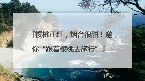 樱桃正红，烟台很甜！邀你“跟着樱桃去旅行”