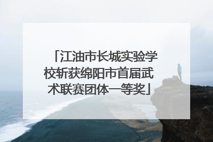 江油市长城实验学校斩获绵阳市首届武术联赛团体一等奖