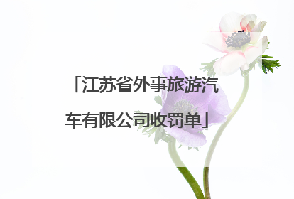 江苏省外事旅游汽车有限公司收罚单