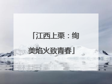 江西上栗：绚美焰火致青春