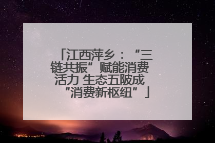 江西萍乡：“三链共振”赋能消费活力 生态五陂成“消费新枢纽”