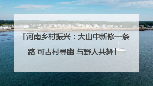 河南乡村振兴：大山中新修一条路 可古村寻幽 与野人共舞