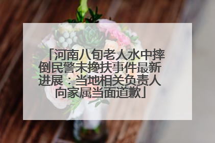 河南八旬老人水中摔倒民警未搀扶事件最新进展：当地相关负责人向家属当面道歉