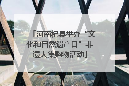 河南杞县举办“文化和自然遗产日”非遗大集购物活动