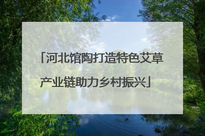 河北馆陶打造特色艾草产业链助力乡村振兴