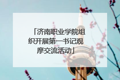 济南职业学院组织开展第一书记观摩交流活动