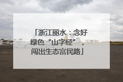 浙江丽水：念好绿色“山字经”，闯出生态富民路