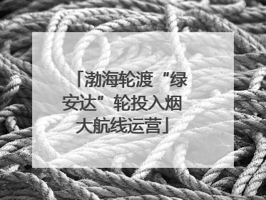 渤海轮渡“绿安达”轮投入烟大航线运营