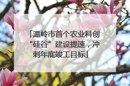 温岭市首个农业科创“硅谷”建设提速，冲刺年底竣工目标