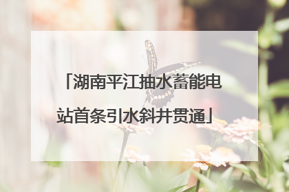 湖南平江抽水蓄能电站首条引水斜井贯通