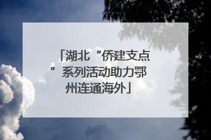 湖北“侨建支点”系列活动助力鄂州连通海外
