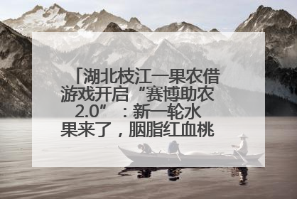 湖北枝江一果农借游戏开启“赛博助农2.0”：新一轮水果来了，胭脂红血桃已预售500单