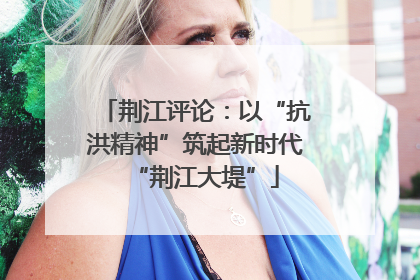 荆江评论：以“抗洪精神”筑起新时代“荆江大堤”