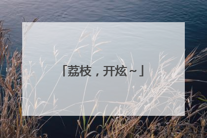 荔枝，开炫～