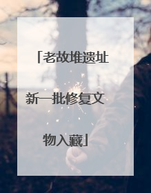 老故堆遗址新一批修复文物入藏
