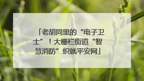 老胡同里的“电子卫士”！大栅栏街道“智慧消防”织就平安网