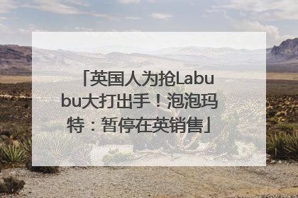 英国人为抢Labubu大打出手！泡泡玛特：暂停在英销售