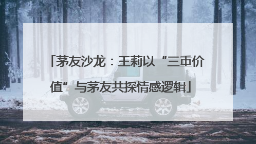 茅友沙龙：王莉以“三重价值”与茅友共探情感逻辑