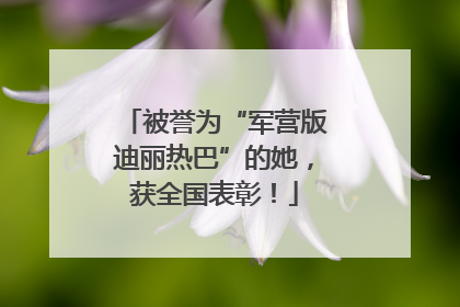 被誉为“军营版迪丽热巴”的她，获全国表彰！