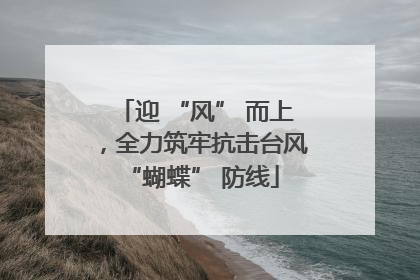 迎 “风” 而上，全力筑牢抗击台风 “蝴蝶” 防线