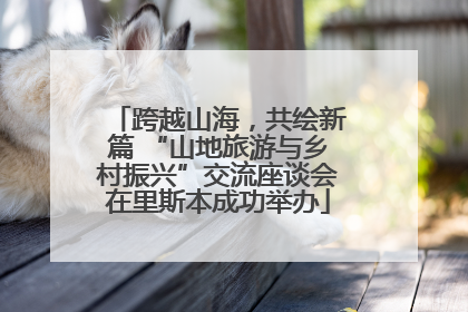 跨越山海，共绘新篇 “山地旅游与乡村振兴”交流座谈会在里斯本成功举办