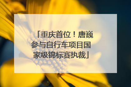 重庆首位！唐巍参与自行车项目国家级锦标赛执裁