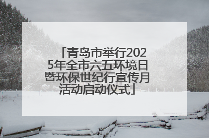 青岛市举行2025年全市六五环境日暨环保世纪行宣传月活动启动仪式
