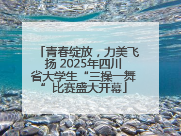 青春绽放，力美飞扬 2025年四川省大学生“三操一舞”比赛盛大开幕