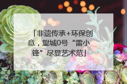 非遗传承+环保创意，望城0号“雷小锋”尽显艺术范