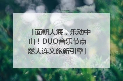 面朝大海，乐动中山！DUO音乐节点燃大连文旅新引擎