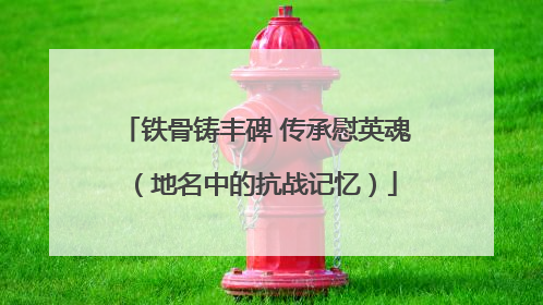 铁骨铸丰碑 传承慰英魂（地名中的抗战记忆）